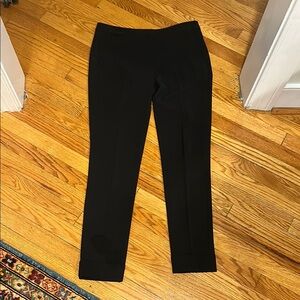Armani Collezioni Black Ankle-Length Cropped Pants